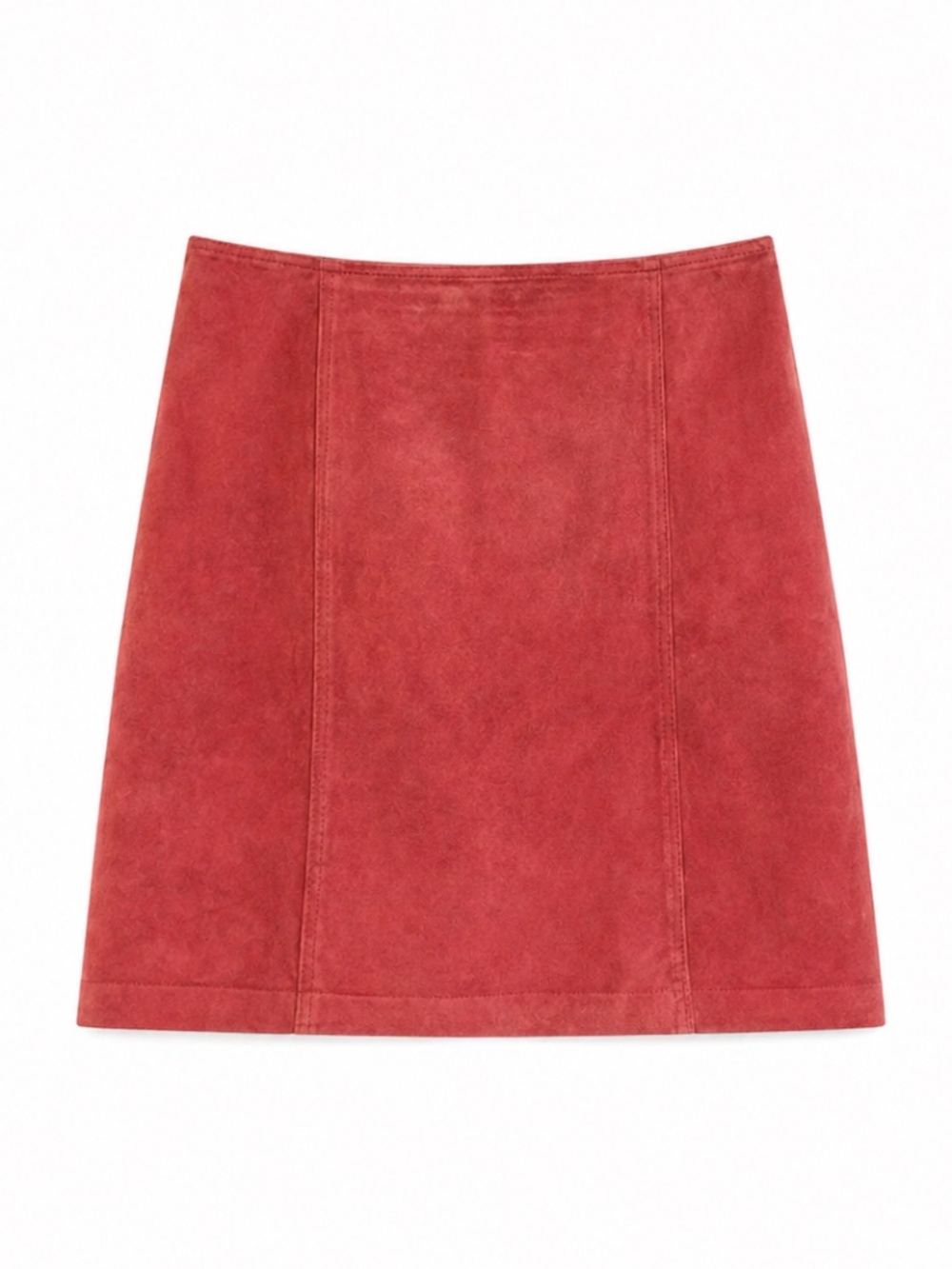 Danier Vintage Coral Pink Suede Skirt – Size 16 EUC